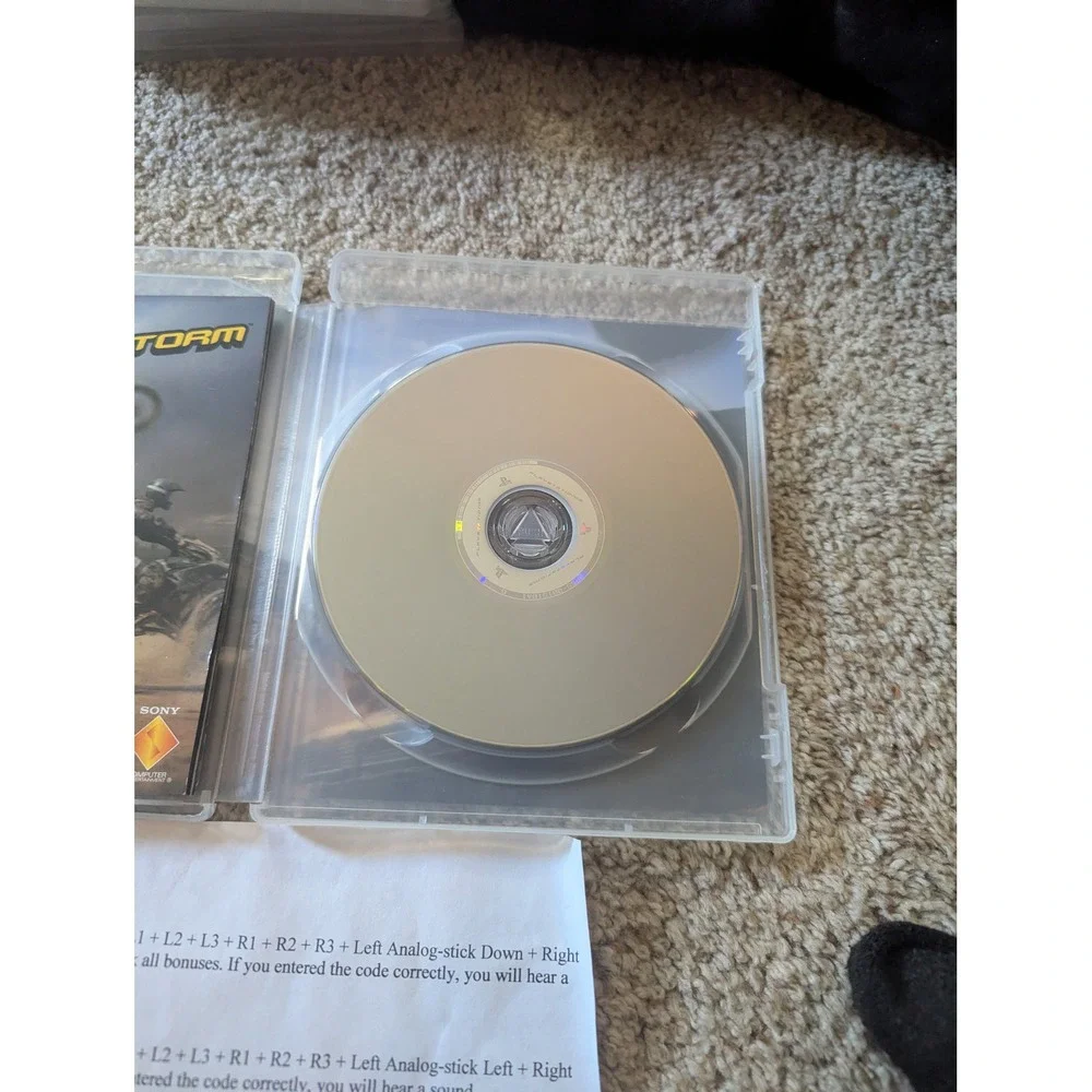 MotorStorm Sony PlayStation 3 PS3 Game Disc Manual Evolution Studios Racing
